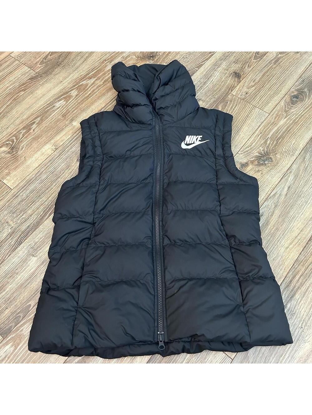 NIKE NSW Black Down Filled Vest 854857 010 Women’s M